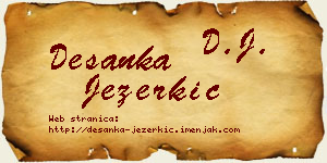 Desanka Jezerkić vizit kartica